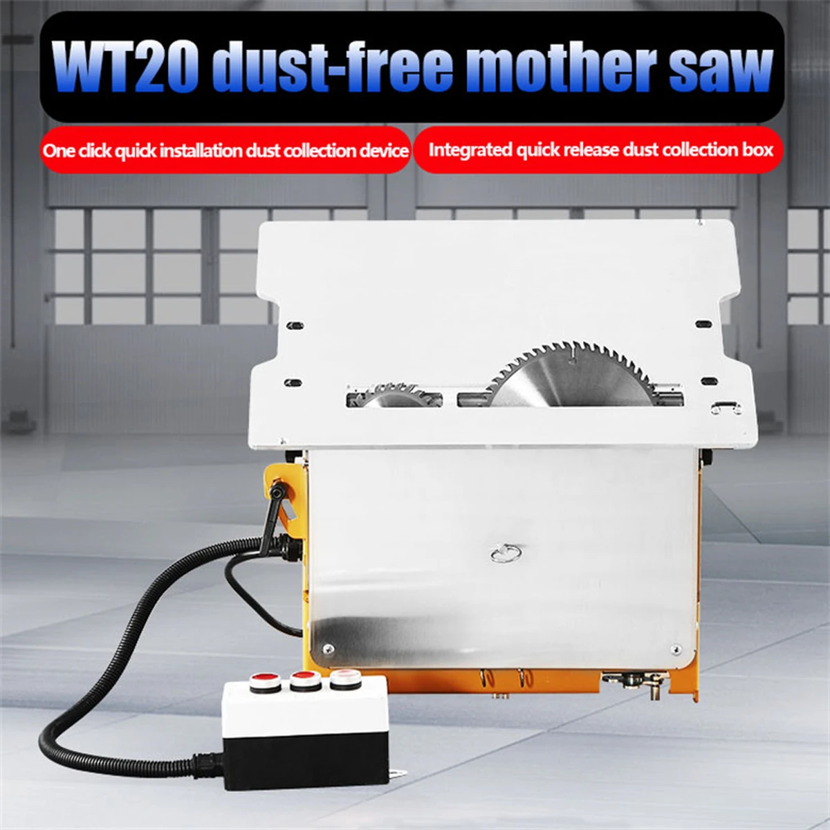 WT20 New type Zimu saw: Dust-free woodworking saw for professionals with integrated quick-release dust collection box