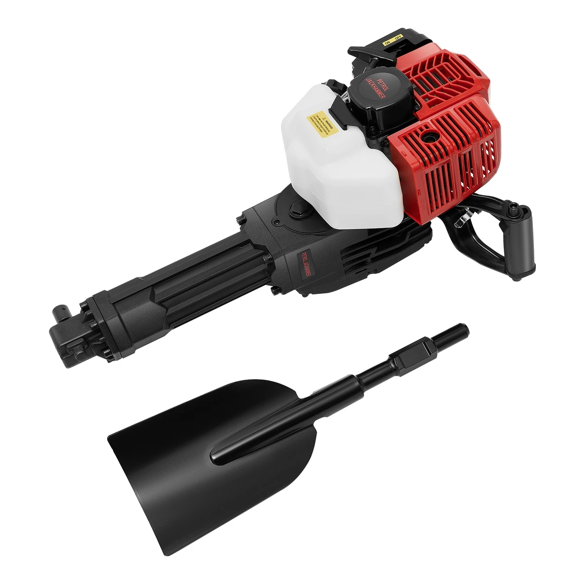 52cc gas-powered portable garden tree digger, 1900W, 2-stroke tree digger, tree digger for digging and cutting roots