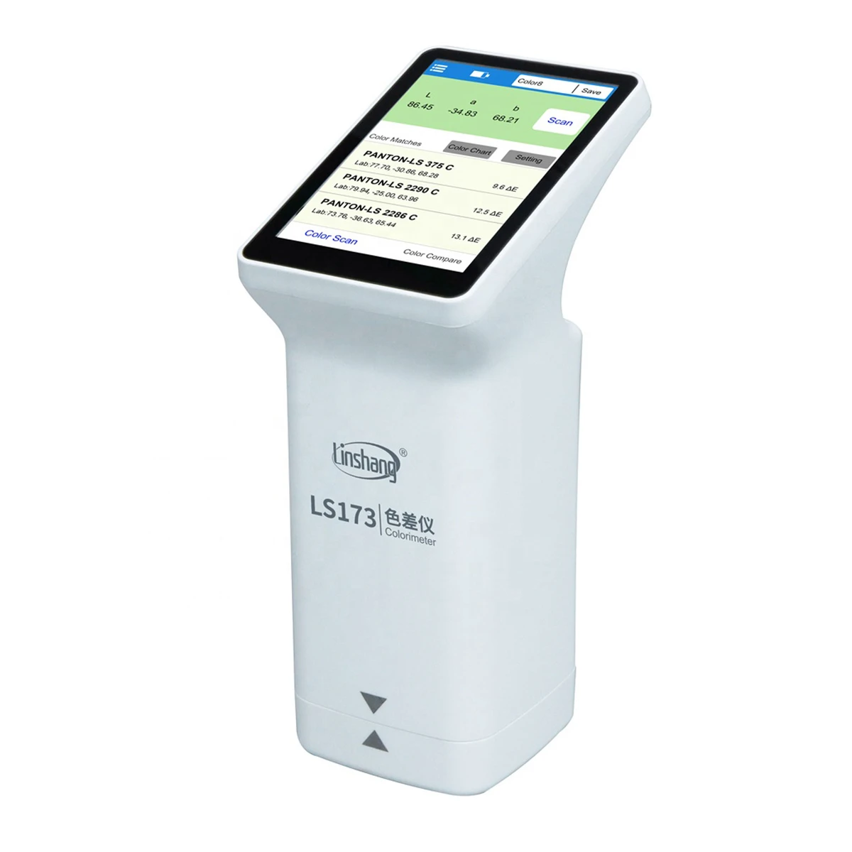 Colorimètre multifonctionnel portable LS173 avec écrans tactiles, analyseur de couleurs, affichage des valeurs de laboratoire