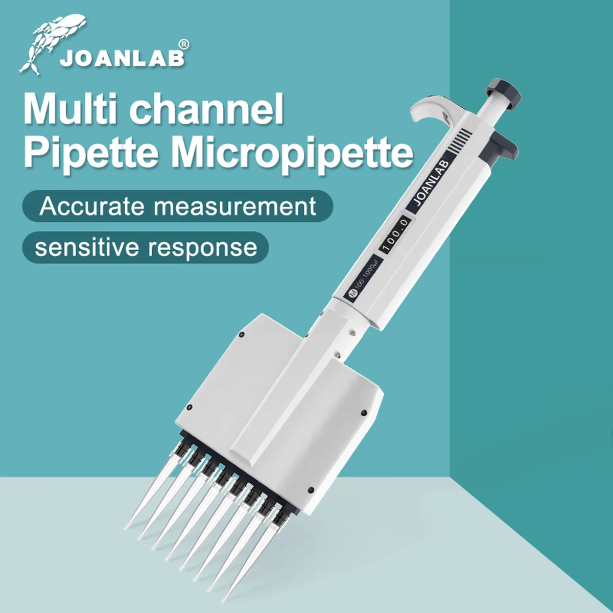 Pipette multicanaux JOANLAB, équipement de laboratoire chimique, micropipette à réglage numérique, laboratoire, pipette à 8 canaux, 12 canaux