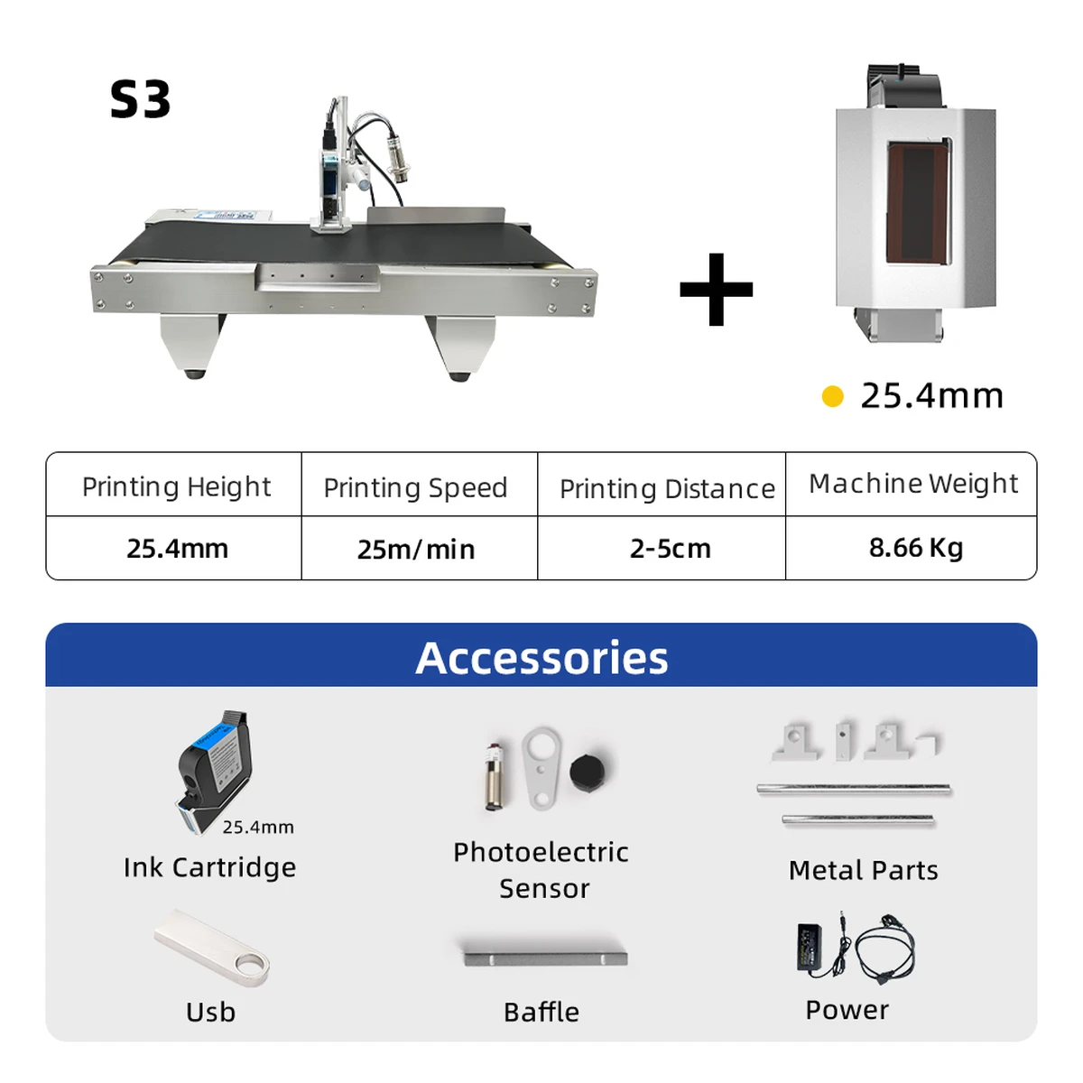 25.4 mm Drucker
