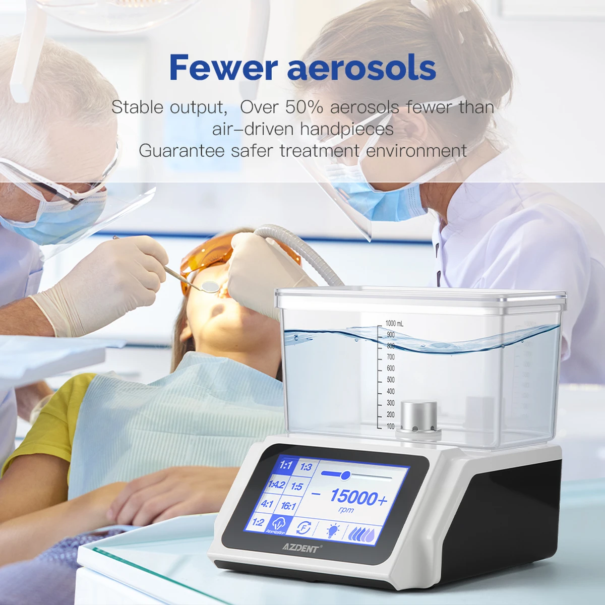 Dental Elektrisches bürstenloses Operationsmotorsystem, eigenes Wasserversorgungssystem