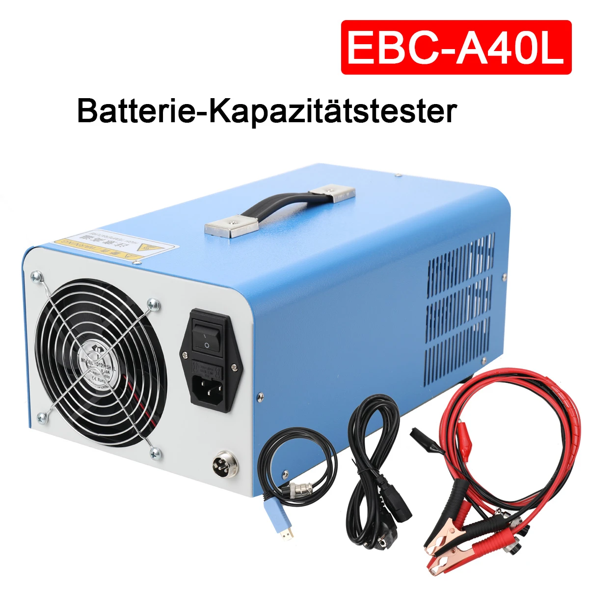 Testeur de capacité de batterie EBC-A40L haute puissance, charge et décharge jusqu’à 40 A, testeur de capacité haute précision, alimentation 220 V