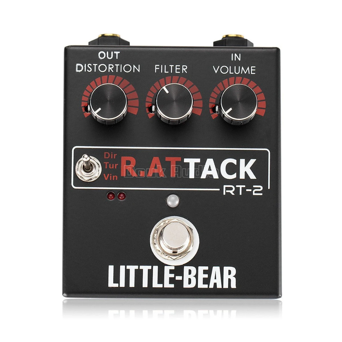 HiFi Guitar Effects Pedal – 3 RAT Modes (Dirty/Turbo/Vintage) LM308AN Overdrive Distortion Stompbox