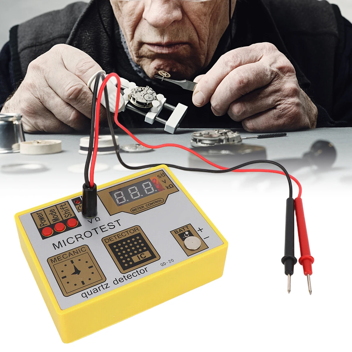 Qd20 Watch Battery Pulse Tester Quartz Movement Tester Demagnetizer Watch Repair Tool Watchmaker Micro Test Watch