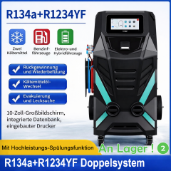Machine de recyclage de réfrigérants bigaz entièrement automatique pour véhicules essence/hybrides/électriques R134a/R1234yf