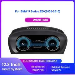 12.3" Digital Cockpit kompatibel mit Apple CarPlay & Android Auto Für BMW 5 Series E60(2006-2010)