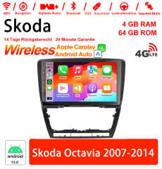 9 Zoll Android 13.0 Autoradio / Multimedia 4GB RAM 64GB ROM Für Skoda Octavia 2007-2014