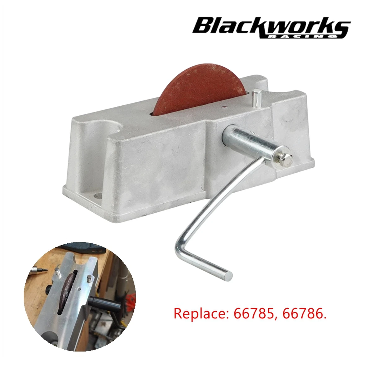 Manual aluminum piston ring filter grinder for maintaining the correct piston ring, end space, grit 120, kit tool