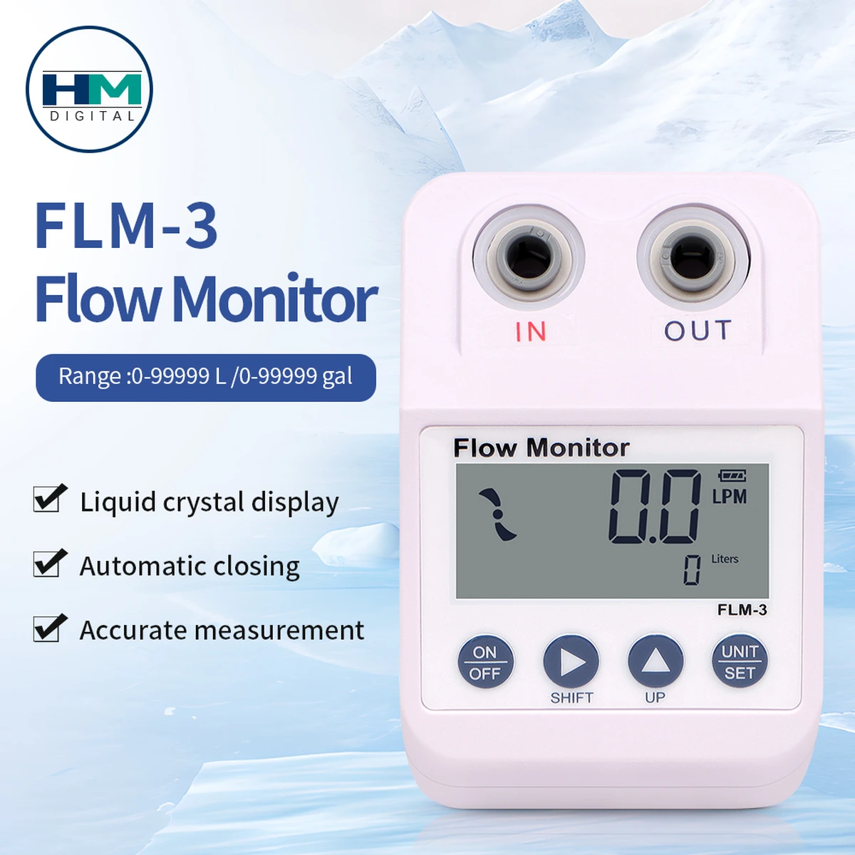Water purifier flow meter – Durable flow sensor with digital display