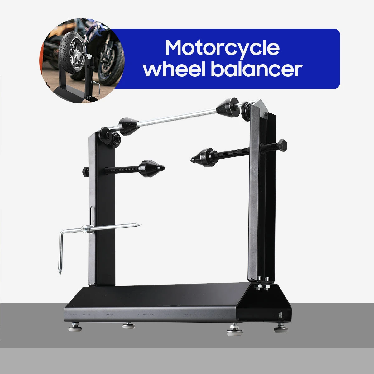 Motorcycle Tire Balance Frame General Manual Simple Balancing Machine Balance Instrument Tire Hair Straightener