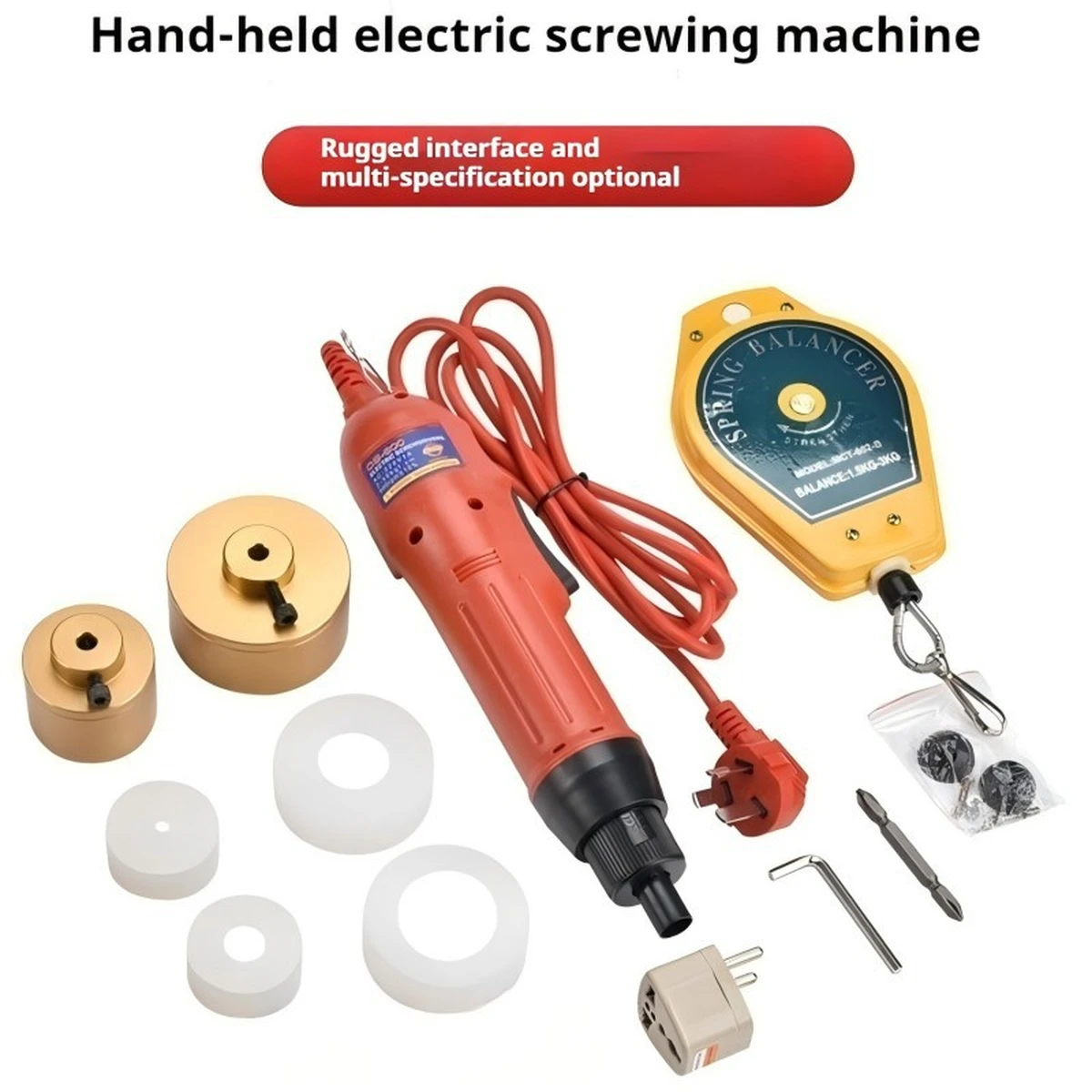 Machine de scellage électrique portative 10-50 mm pour bouteilles en plastique, bouteilles en PE et flacons de médicaments