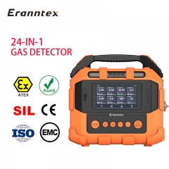 Analyseur de gaz portable Eranntex 24-en-1 pour NO₂, CO₂, CO, CH₄, SF₆, COV, gaz combustibles, méthane et argon