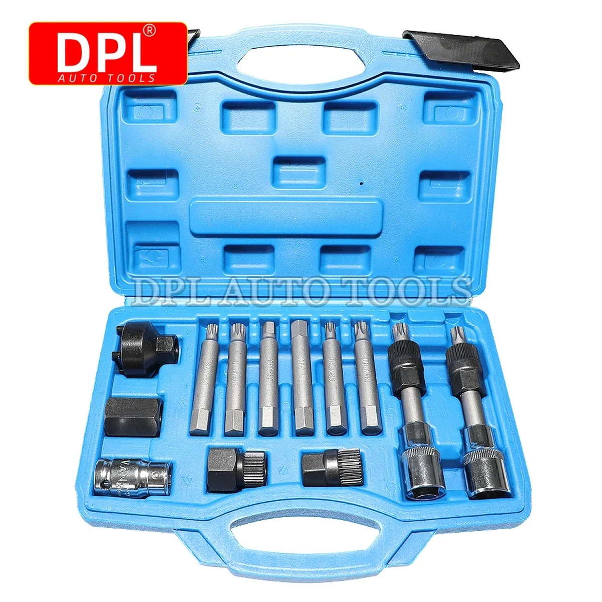 Universal Alternator Freewheel Pulley Removal 13 Pieces/Set Engine Car Tool Set Car Belt Removal Wrench Tool