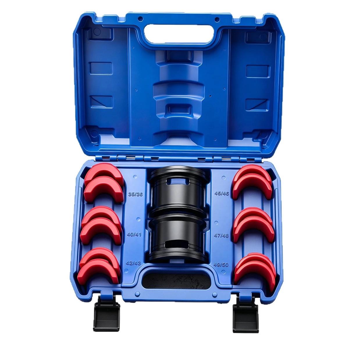 14-piece motorcycle fork seal assembly tool set for front wheel shock absorber maintenance and repair
