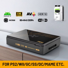 Kinhank Super Console X5 PRO Retro Video Game Console RK3588 8GDDR4 with 4T HDD for PS2/PS1/SS/DC/N64