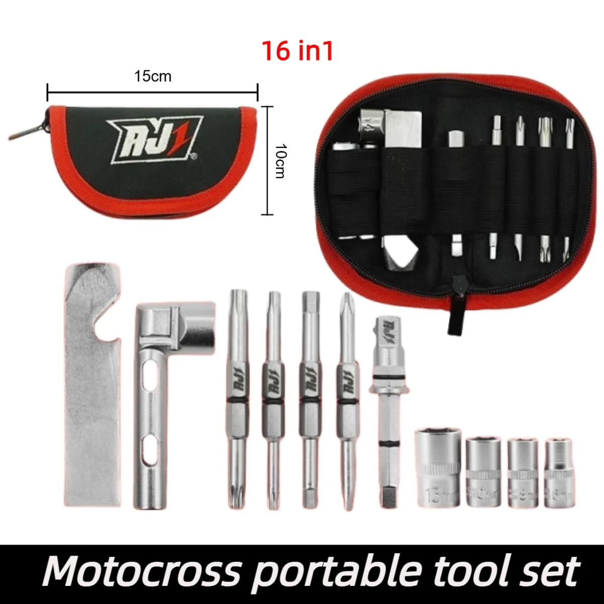 Multifunctional portable screw tool set for motorcycle accessories, maintenance tools, hex key kit, installation