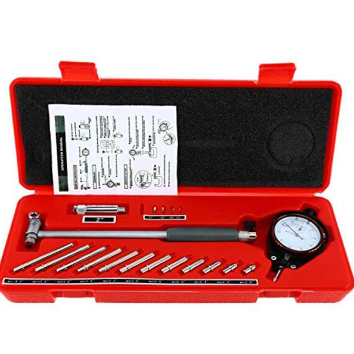 2" - 6" 0,001" Tiefe Motorlochmessung 50-160 mm 0.01 mm Messuhr mit Messuhr