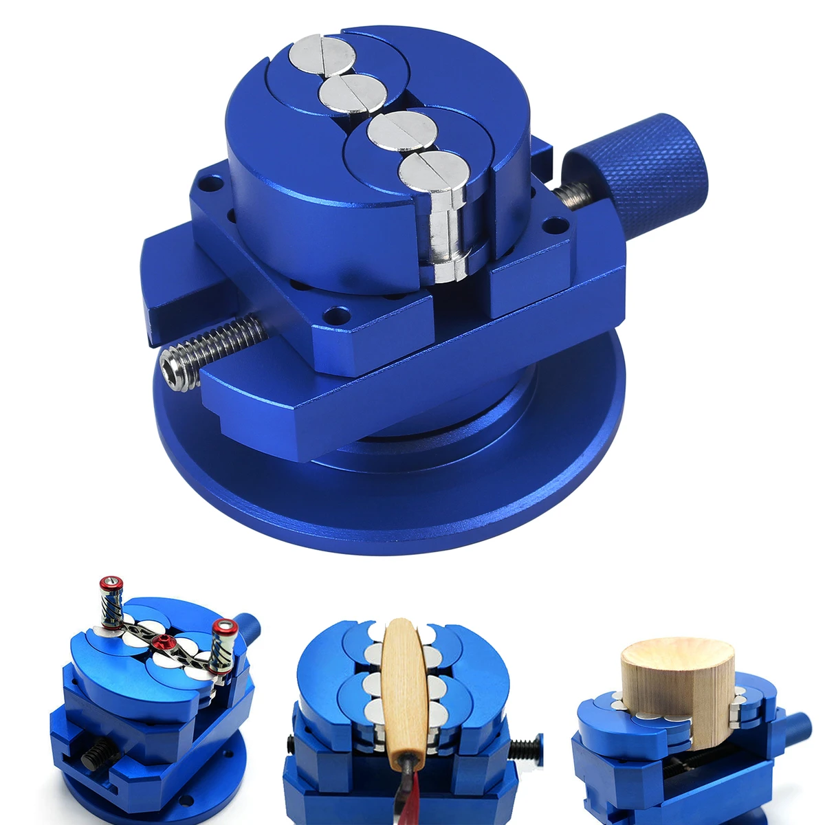 1 Stück Heteromorpher Tischschraubstock 360° ° Drehbare Werkbank-Klemme, Präzisions-Flachklemme für DIY, Handwerk, Schmuckherstellung