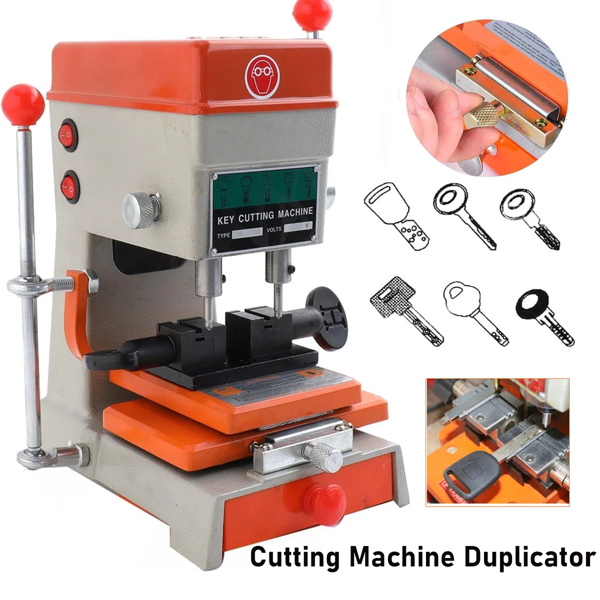 Machine à tailler les clés verticales / Duplicateur de clés avec foret et fraise – Outils de serrurier et kit d'ouverture de serrures