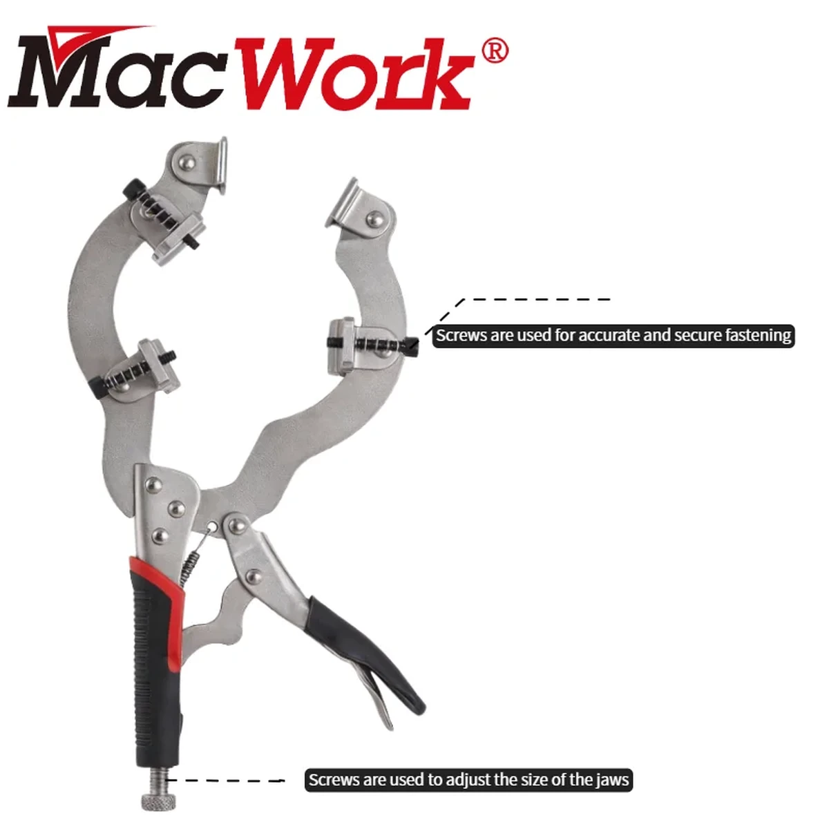 13-inch pipe clamp for butt welding, suitable for welding, woodworking, and workshop use.