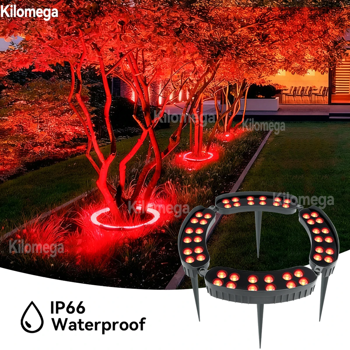 Baum-Rasenlicht, Figurenlicht, warmes Licht, RGB-Licht, Außenlampe,Gartendekoration, Lichtlampe, wasserdichtes Licht