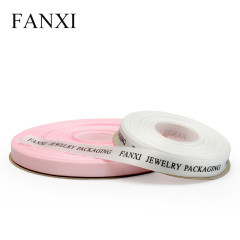 FANXI Wholesale Customized Color And Logo jewelry Associated For Jewellery Shop Boxes Decoration Custom Silk Ribbon