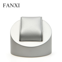 FANXI Custom Resin Jewelry EXhibitor Organizer With PU Leather Pillow For Bangle Bracelet Silver Lacquer Watch display