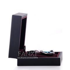 FANXI Classical Custom Logo Touching Paper Jewelry Packaging Box With Velvet Insert Gift Boxes