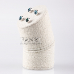 FANXI Wholesale Modern Ear Stud Jewelry Displays Set Showcase Linen Holder Jewellery Stand Earring Display
