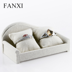 FANXI Manufacturer Custom High Quality Linen Jewelry Display Bracelet Bangle Display Stand