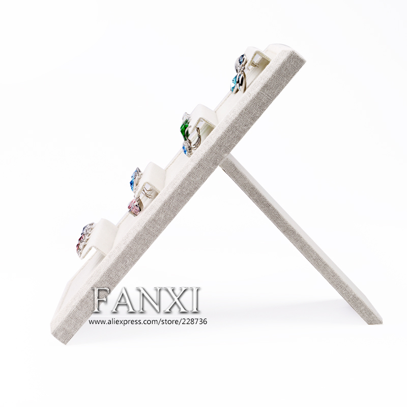 FANXI China Wholesale Folding Wood Ear Stud Display Pierced Earrings Jewlery Display Shelves