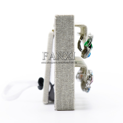 FANXI Custom Logo High Quality Linen Fabric Jewelry Display Earring Stand