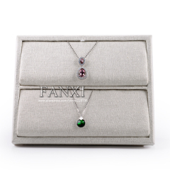FANXI Manufacturer Jewelry Display Creamy White Superior Quality Pendant Necklace Display Stand