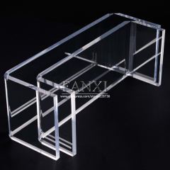FANXI Chinese Supplier Wholesale Necklace Ring Shelf Set All Match Desk Stand Clear Acrylic Jewelry Display