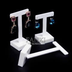 FANXI Wholesale Factory Custom Jewellery Display Hanger For Shop Window Store Counter Show Milk White Acrylic Earrings Organizer
