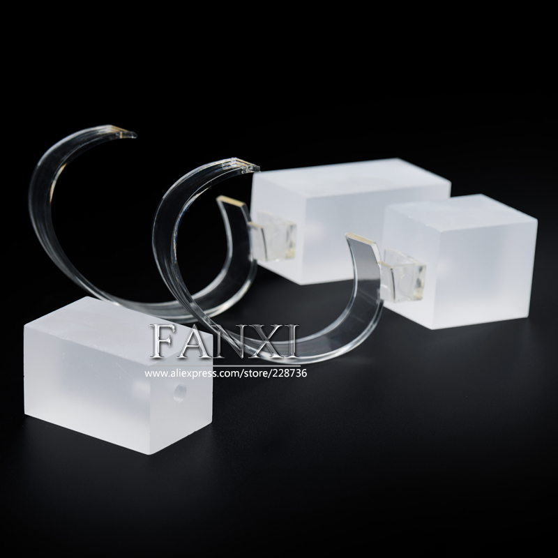 FANXI Factory Logo Custom Elegant Style Matte Acrylic Watch Display Stand