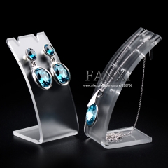 FANXI Wholesale factory custom matte jewelry shop display for counter and window show case pendant earrings exhibitor racks