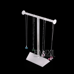 FANXI Luxury Acrylic T Bar Shape Necklace Bangle Bracelet Display Stand For Counter Exhibition