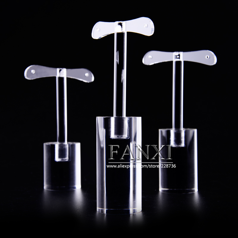 FANXI Custom Jewelry Display Rack For Earrings Stud Transparent Acrylic Earring Stand