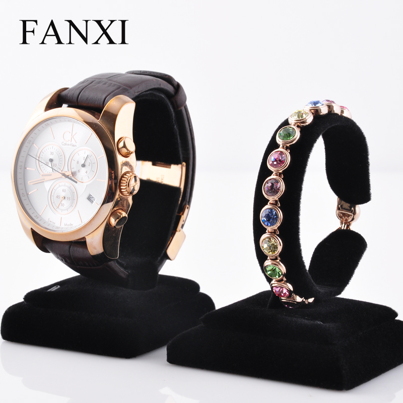 FANXI Wholesale China Supplier Bangle Bracelet Display Stand Exhibitor Bracelet Velvet Watch Display Stand