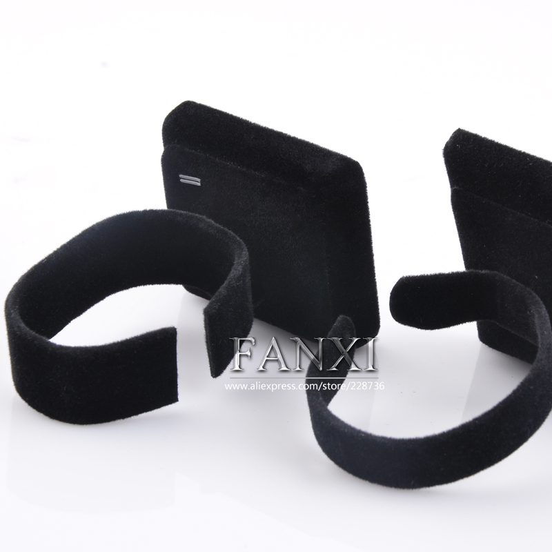 FANXI Wholesale China Supplier Bangle Bracelet Display Stand Exhibitor Bracelet Velvet Watch Display Stand