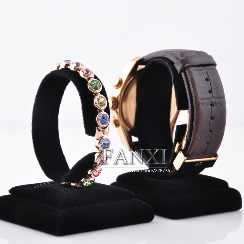 FANXI Wholesale China Supplier Bangle Bracelet Display Stand Exhibitor Bracelet Velvet Watch Display Stand