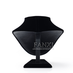 FANXI Custom Luxury Classic For Jewelry Shop And Window Showcase Black Velvet Necklace Display