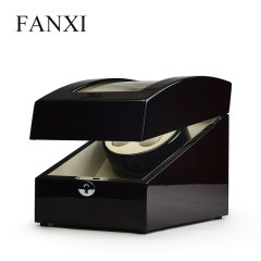 FANXI High-Grade Soild Wood Lacquered Watch Case For Counter For Man Couple Watch Storage Holder