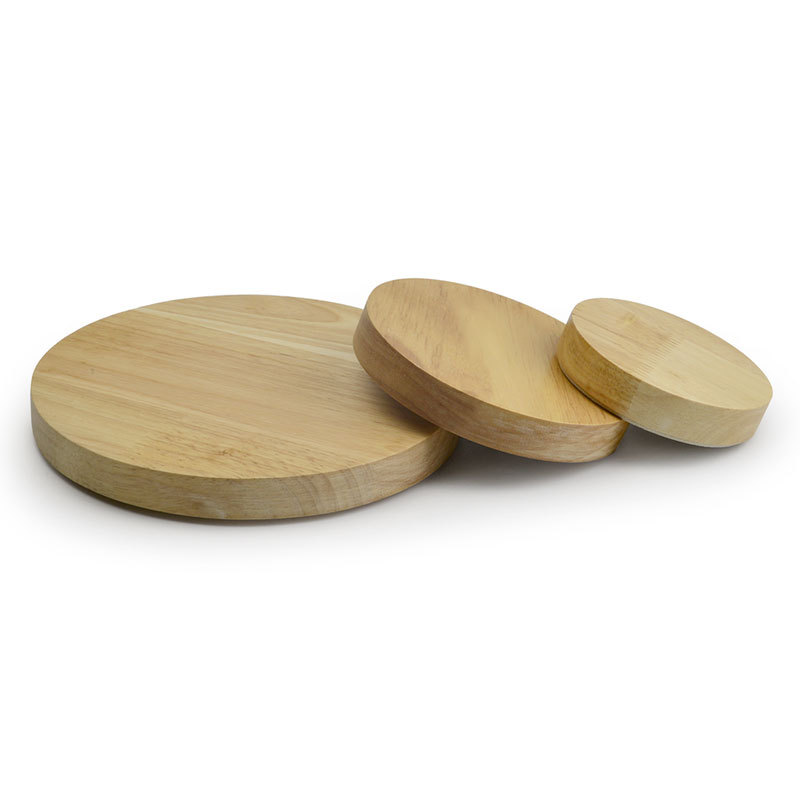 FANXI Elegant Soild Wood Microfiber Round Shape Jewelry Display Stand For Ring Earrings Necklace Holder Jewellery Board