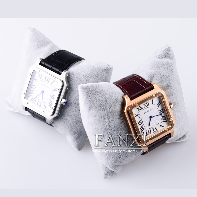 FANXI Factory Wholesale Bangle Bracelet Jewelry Display Holder Soft Pillow Grey Ice Velvet Watch Display