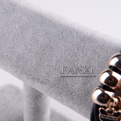 FANXI Wholesale Silver Gray T Bar Watch Bangle Bracelet Display Jewelry Display Stand