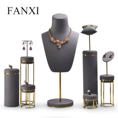 FANXI factory wholesale custom jewerly mannequin jewelery display stand