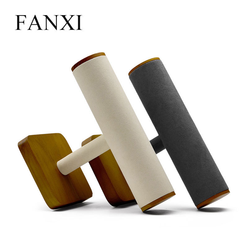 FANXI factory wholesale custom logo showcase bracelet stand bangle t-bar display rack